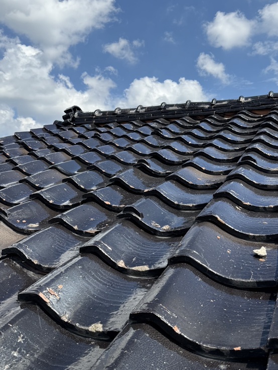 瓦屋根雨漏り現場調査