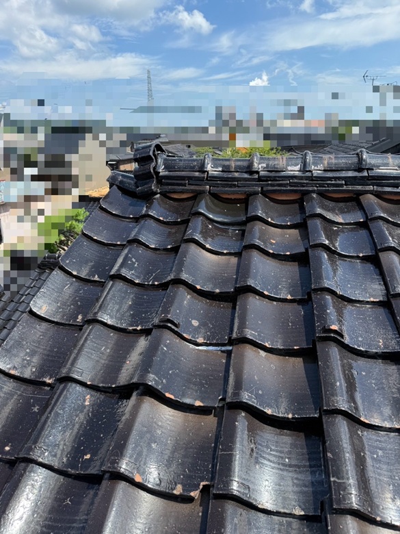 瓦屋根雨漏り現場調査