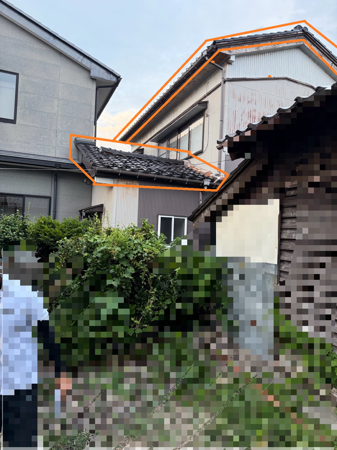 瓦屋根からセネターにリフォーム