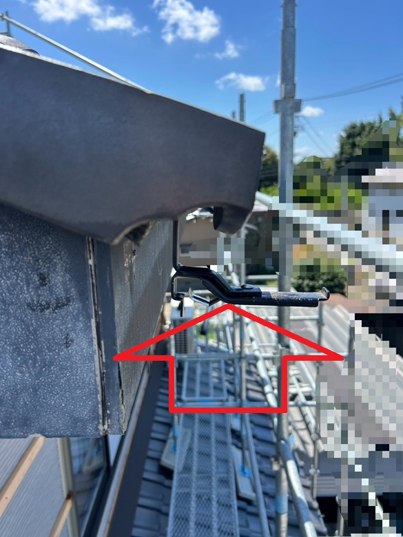 瓦を元に戻します