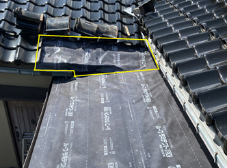 取り合い部分にもステンレス板を設置