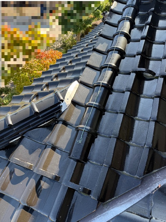 漆喰を詰め直しました