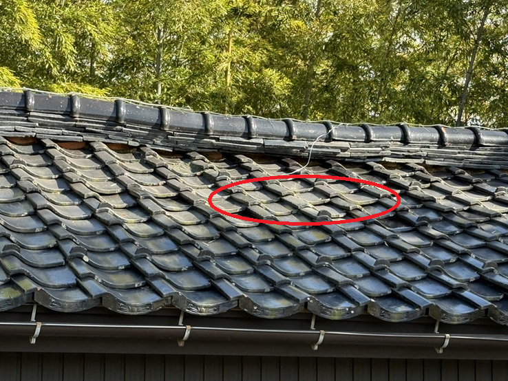 瓦屋根の雨漏り箇所