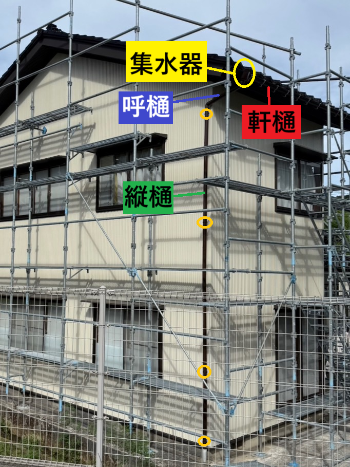 リフォーム工事　新しい雨どいを取り付けました