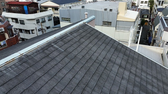 大屋根の色あせ