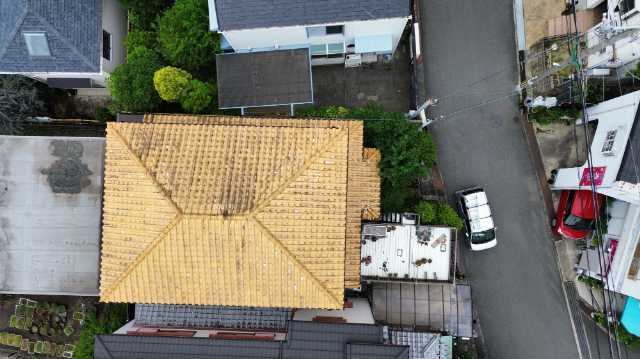 真上から見た屋根