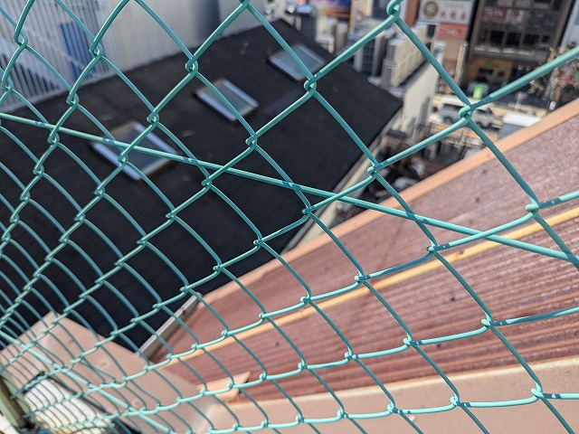 退色が見える屋根面