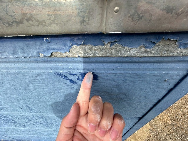 外壁チョーキング写真