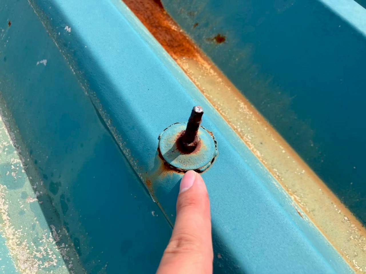 ボルト周辺の腐食