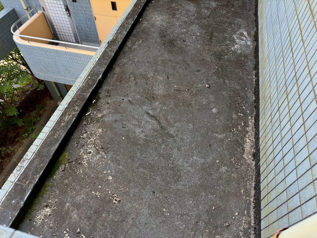 防水面の汚れ堆積