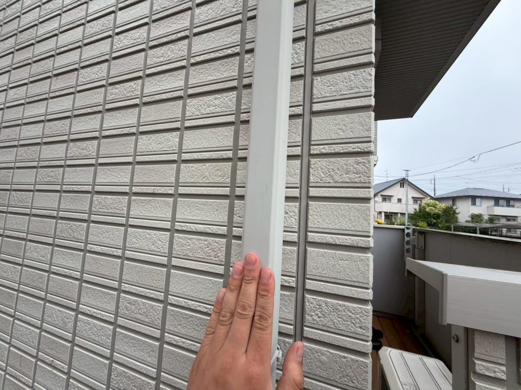 外壁角部の目地確認