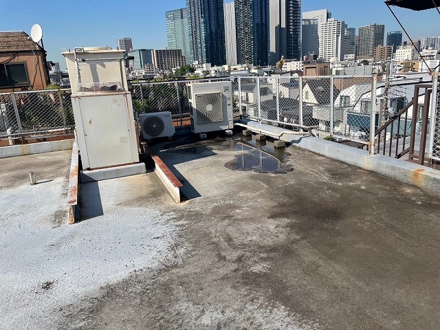 調査写真③ 水溜まりの発生箇所