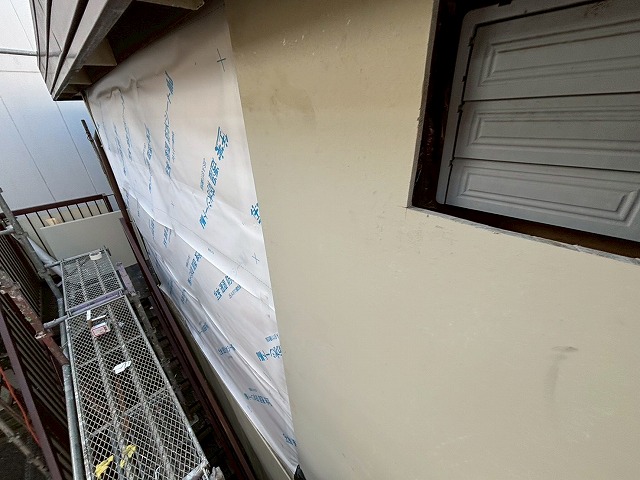 透湿防水シートの施工