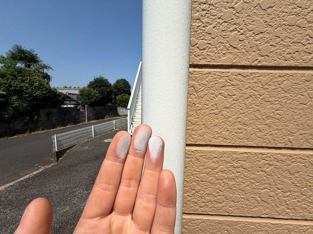白い粉の付着状態