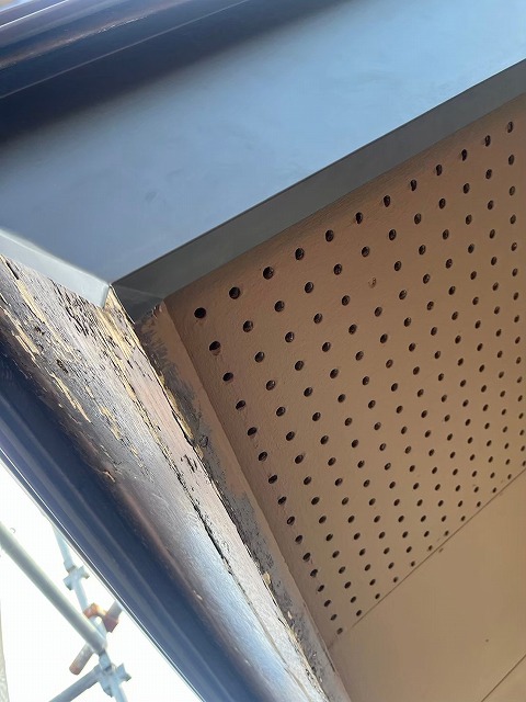 破風板の腐食部の下処理