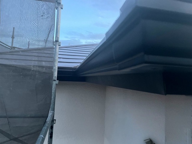 新しい樋の全体仕上がり