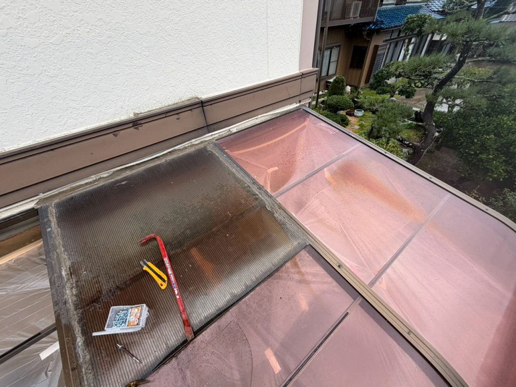 新設ポリカの設置状況