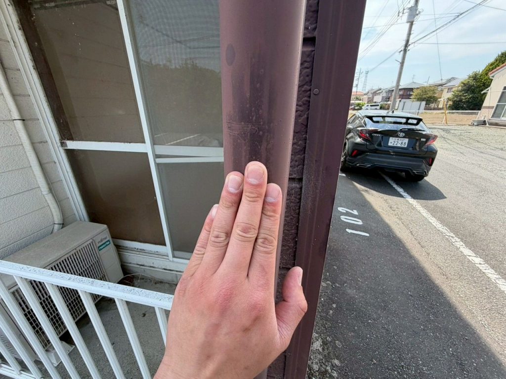 縦樋表面の劣化状況