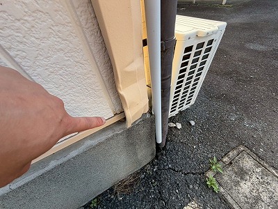 コーナー材の破損