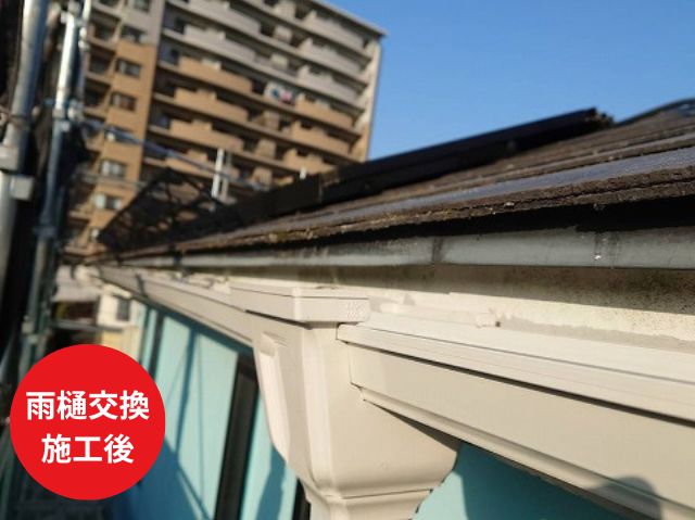 さいたま市見沼区雨樋交換施工後