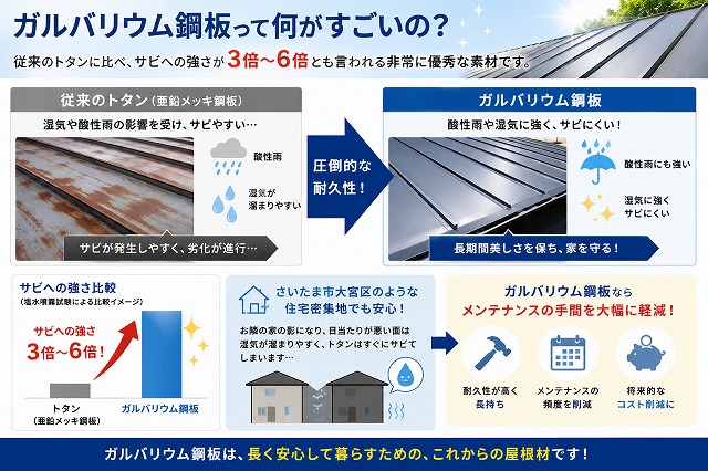 ガルバリウム鋼板のすごさ