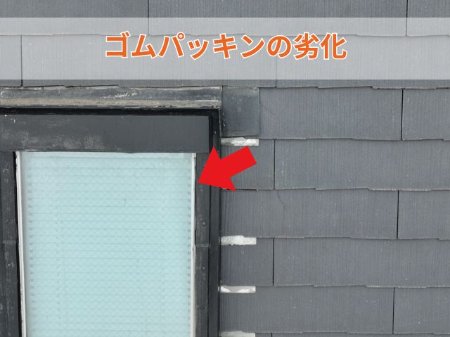 ゴムパッキンの劣化