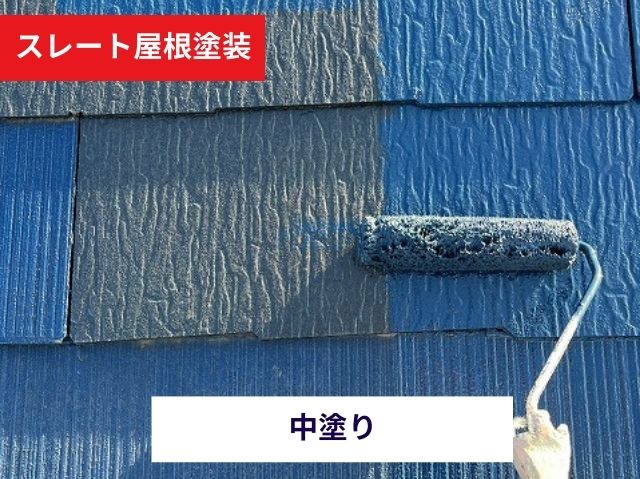スレート塗装中塗り