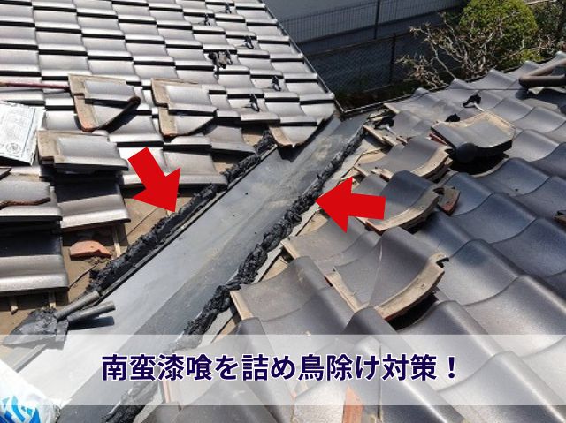 南蛮漆喰鳥除け