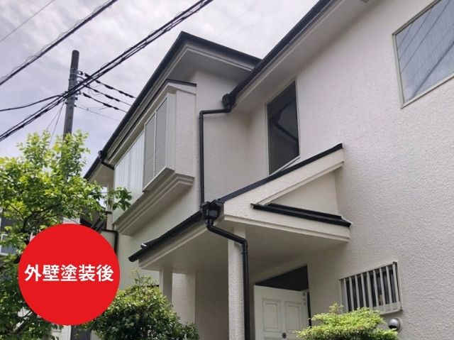 モルタル外壁塗装後