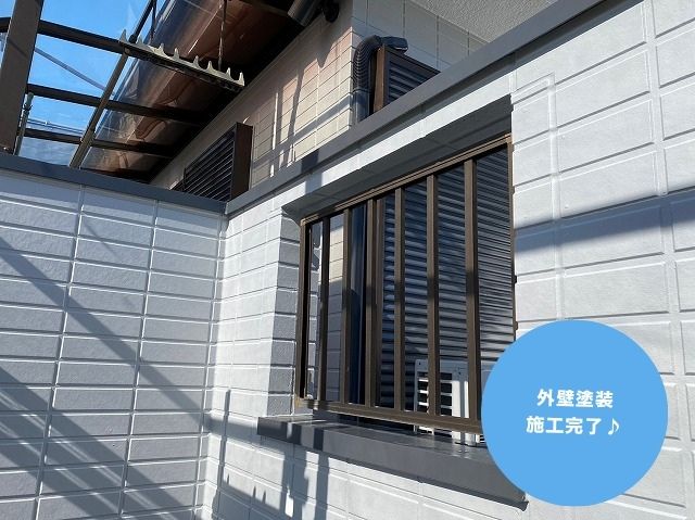 外壁施工完了１F