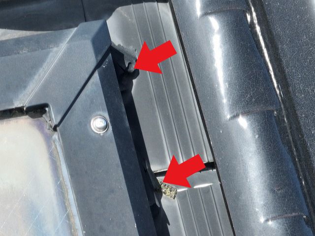 天窓周り部材の劣化