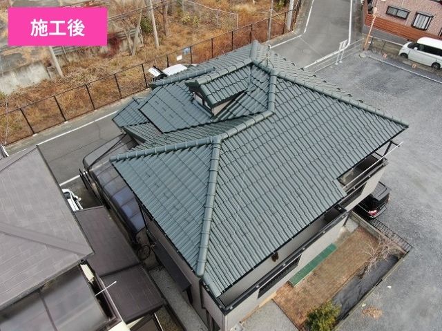 屋根塗装施工後