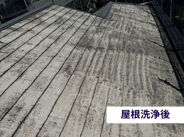屋根洗浄後