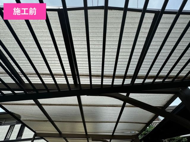 カーポート屋根張り替え前