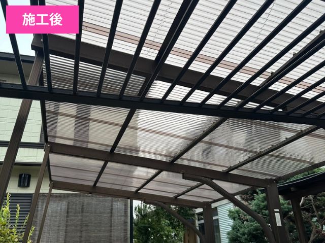 カーポート屋根張り替え後
