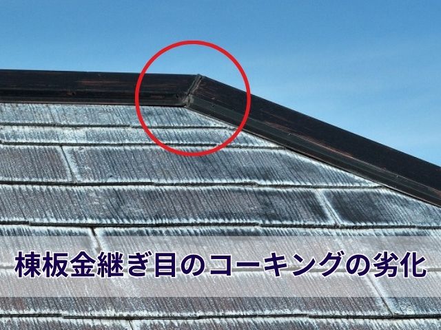 棟板金・谷板金が劣化 (3)