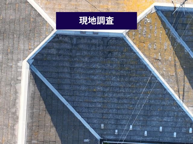 現地調査 　スレート屋根