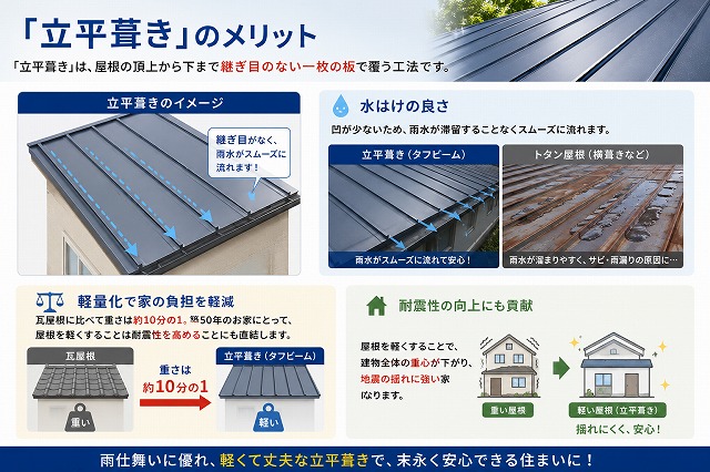 立平葺きのメリット