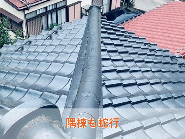 隅棟も蛇行