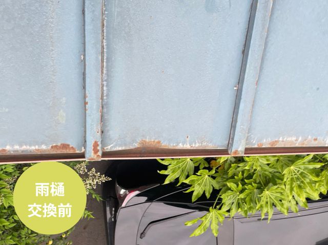 雨樋 交換前