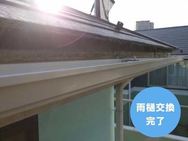 雨樋交換 完了 