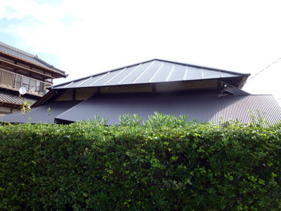 香取郡神崎町　部位毎の屋根の葺き替え工事、塗装工事、カバー工法使い分け　施工後