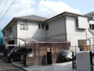 神奈川県横浜市神奈川区　外壁塗装・屋根塗装工事 施工前