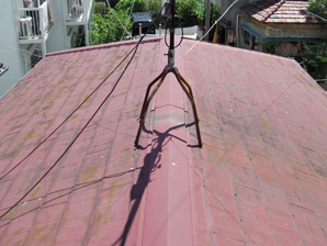神奈川県横浜市中区　棟板金交換・屋根塗装・外壁塗装　施工前