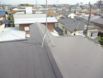 千葉市若葉区　野地板の劣化に気付かず屋根塗装・・・結果葺き替え工事を行い、2重工事に　施工前