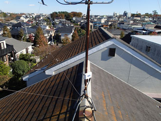 千葉県松戸市　高日射反射率塗料で屋根塗装　施工前