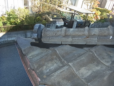 千葉県市原市青葉台　瓦屋根には必須の漆喰詰め直し工事　施工後