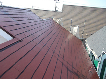 千葉県　浦安市　屋根塗装　外壁塗装　施工後
