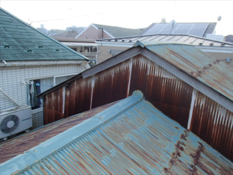 神奈川県　横浜市神奈川区　屋根葺き替え　内装工事　施工前