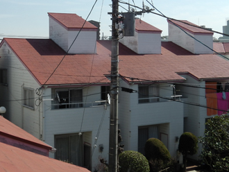 千葉県木更津市　アパートの雨漏り解消　屋根塗装　外壁塗装　施工前